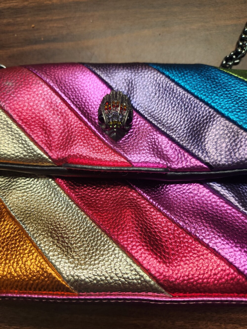 Kurt Geiger Metallic Rainbow Bag Read Description - Picture 2 of 16